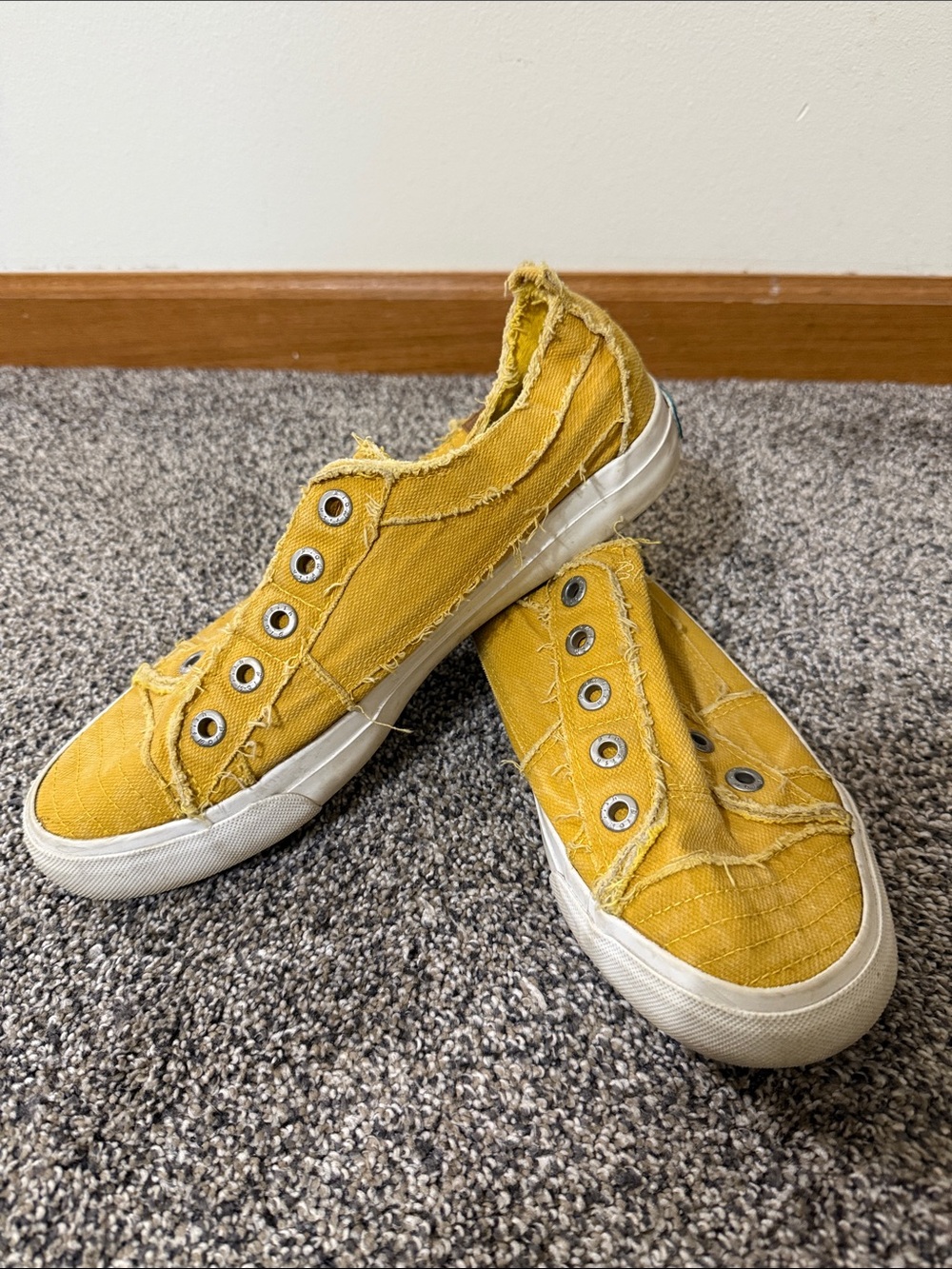 Blowfish Yellow Slip-On Canvas Shoes